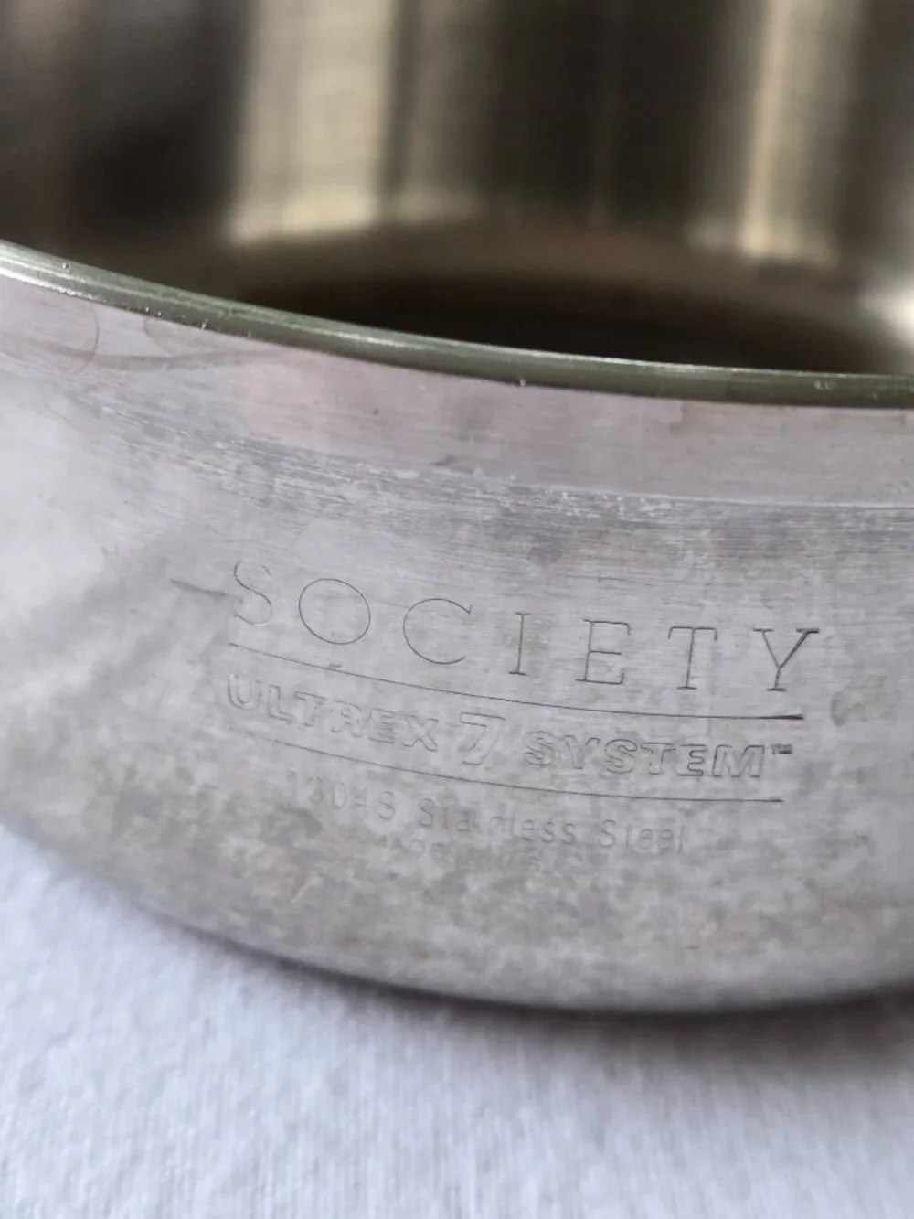 Society Ultrex 7 System T304S Cookware Pan Stainless Steel Made in the USA